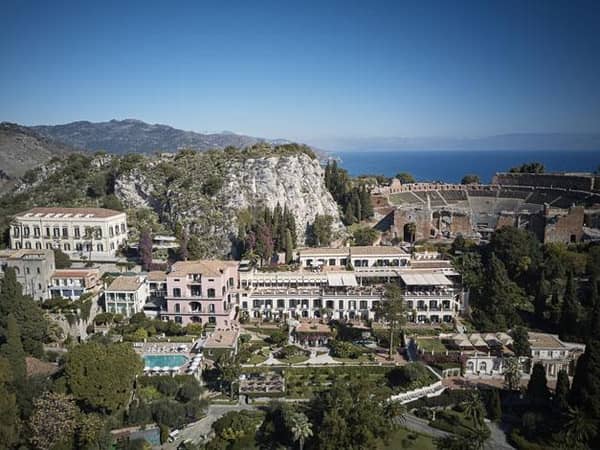 Grand Hotel Timeo, A Belmond Hotel, Taormina, Italy — Grand Hotel Timeo, A Belmond Hotel, Taormina - Amazing views of the hotel and the ancient Theatre of Taormina