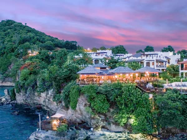 Cap Maison Resort & Spa, St. Lucia — Cap Maison Resort & Spa - The Cliff at Cap from the Oean