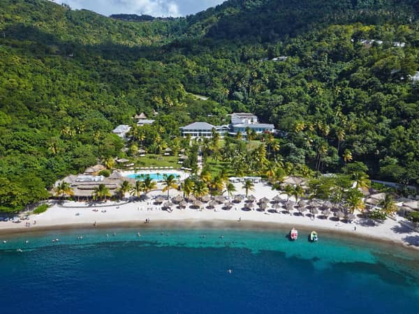 Sugar Beach, A Viceroy Resort, St. Lucia — Sugar Beach, A Viceroy Resort - Ariel View