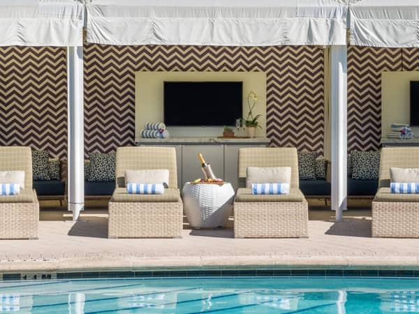 Naples Grande Beach Resort, United States — Naples Grande Beach Resort - Palm Terrace Pool - Cabanas