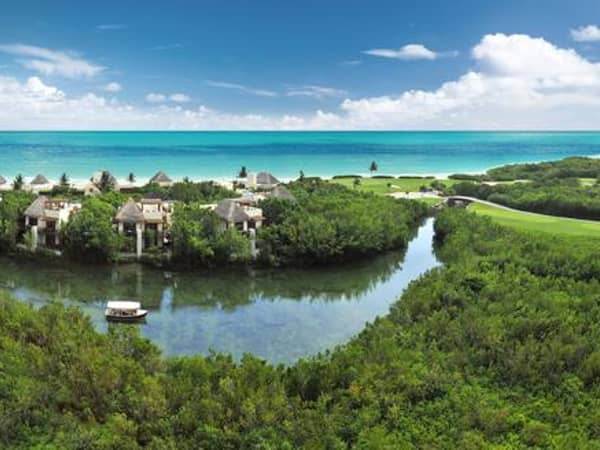 Fairmont Mayakoba, Mexico — Fairmont Mayakoba - Aerial View of Beach Area