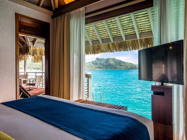InterContinental Bora Bora Resort & Thalasso Spa, French Polynesia — InterContinental Bora Bora Resort & Thalasso Spa - Overwater Villa Bedroom View