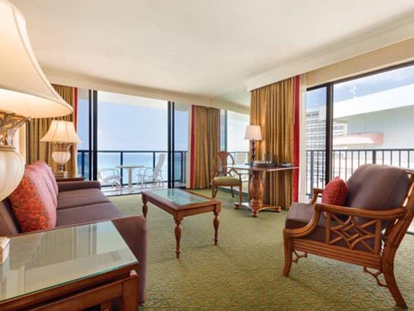 OUTRIGGER Waikiki Beach Resort, United States — OUTRIGGER Waikiki Beach Resort - Oceanfront Living Room Suite