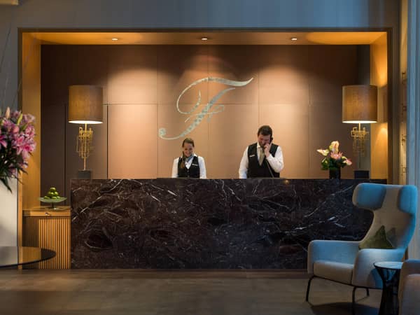 The Fitzwilliam Hotel Belfast, Northern Ireland — The Fitzwilliam Hotel Belfast - Fitzwilliam Hotel - 24 hours reception Desk