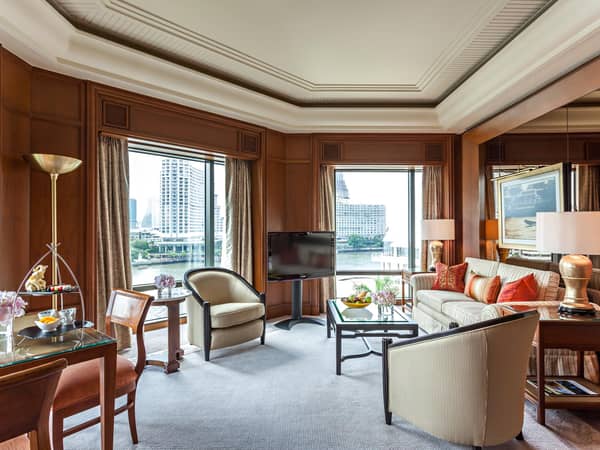 The Peninsula Bangkok, Thailand — The Peninsula Bangkok - Deluxe Suite or Grand Deluxe Suite - Living Area