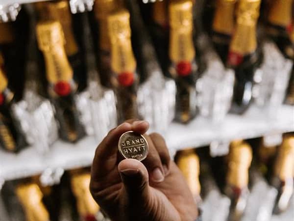 Grand Hyatt Seattle, United States — Grand Hyatt Seattle - One of kind! Champagne Vending Machine