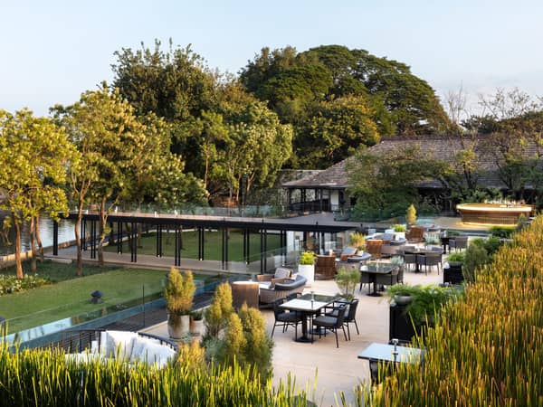 Anantara Chiang Mai Resort, Thailand — Anantara Chiang Mai Resort - Rooftop Bar with river view