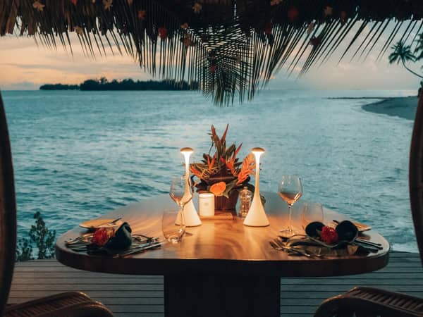 Le Bora Bora, French Polynesia — Le Bora Bora - Romantic dinner