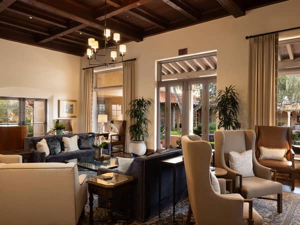 Casa Palmero at Pebble Beach Resorts, United States — Casa Palmero at Pebble Beach Resorts - Casa Palmero Living Room (c) Sherman Chu