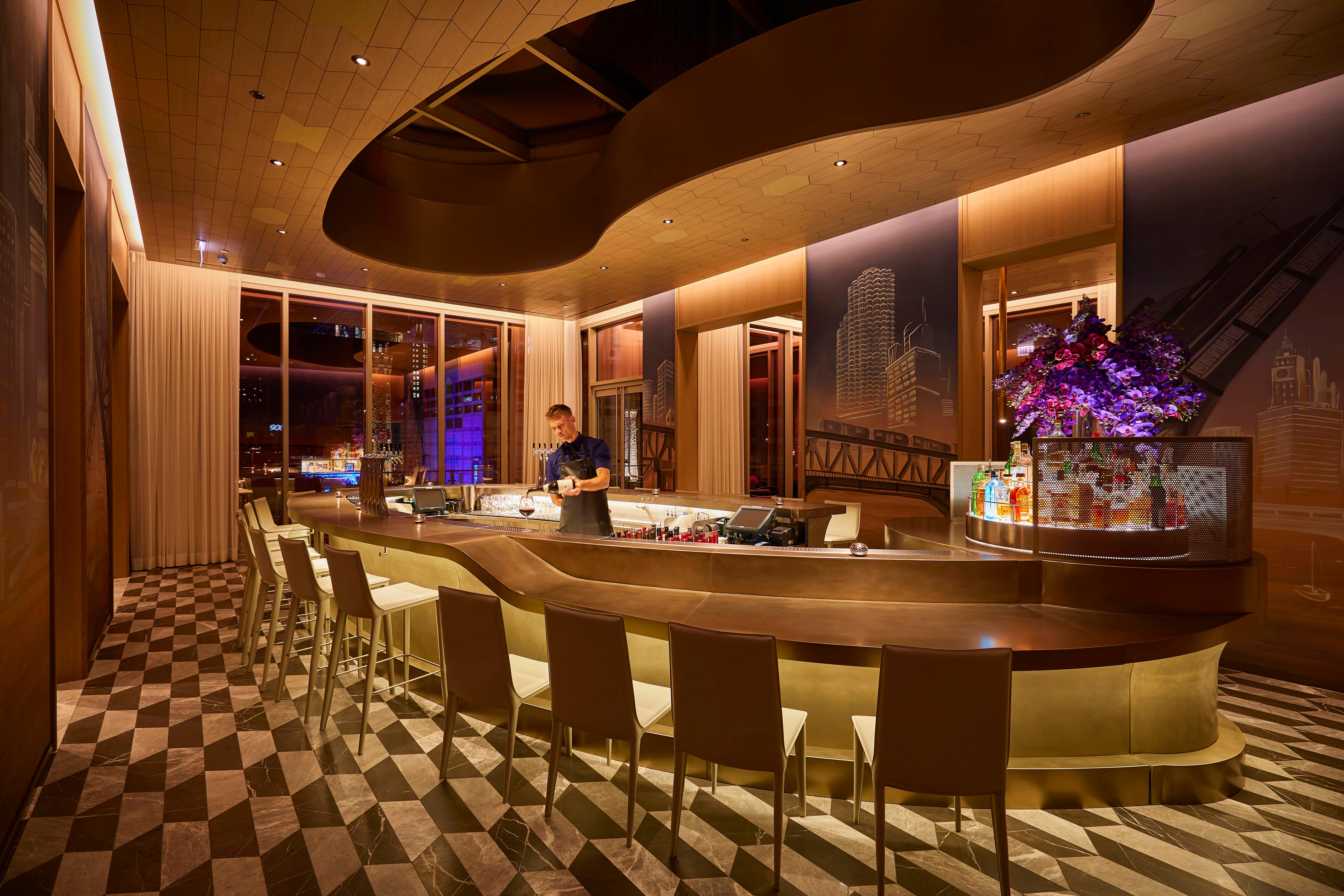 The Peninsula Chicago, United States — The Peninsula Chicago - Z Bar Interior