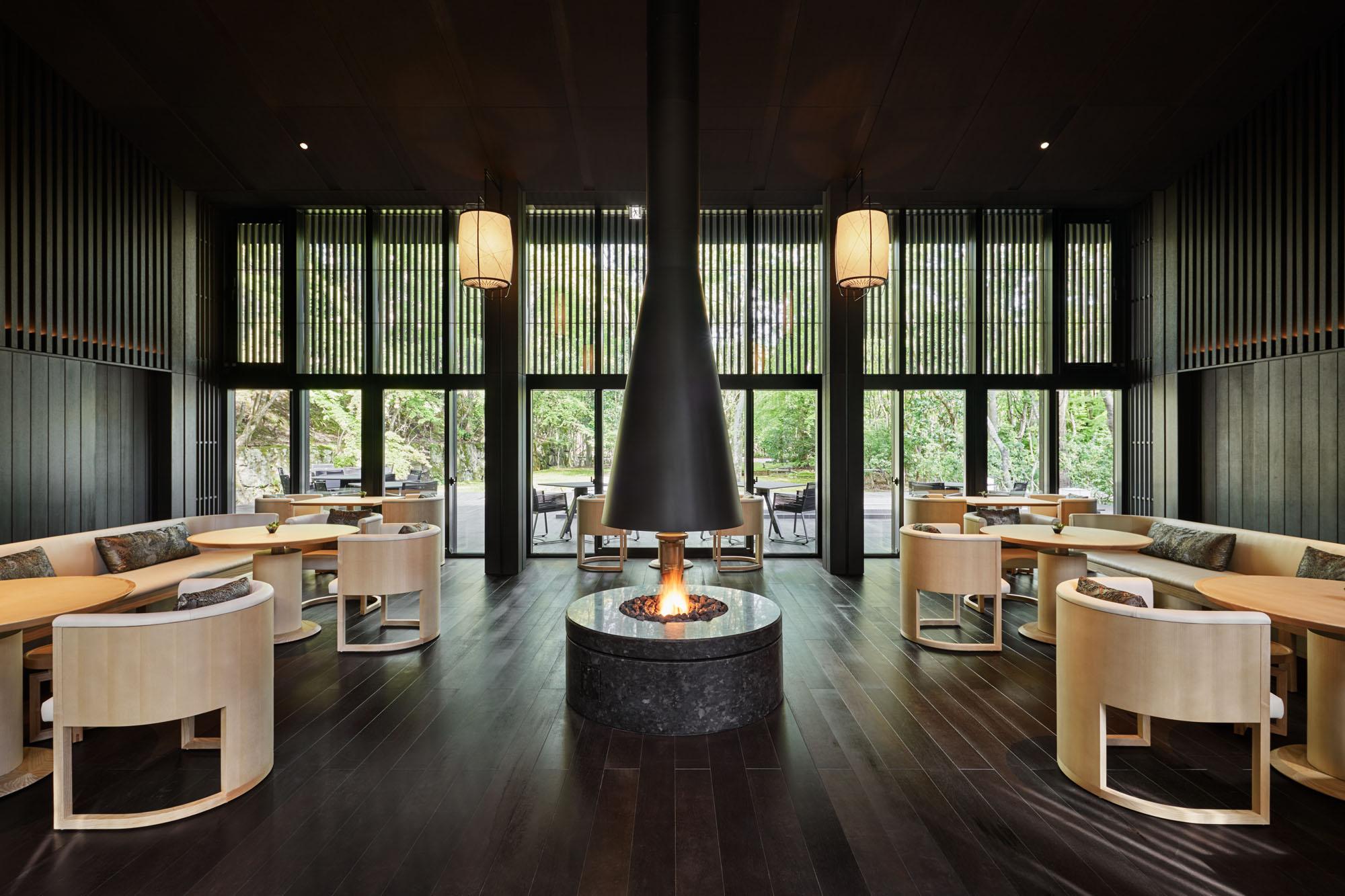 Aman Kyoto, Japan — Aman Kyoto - restaurant layout