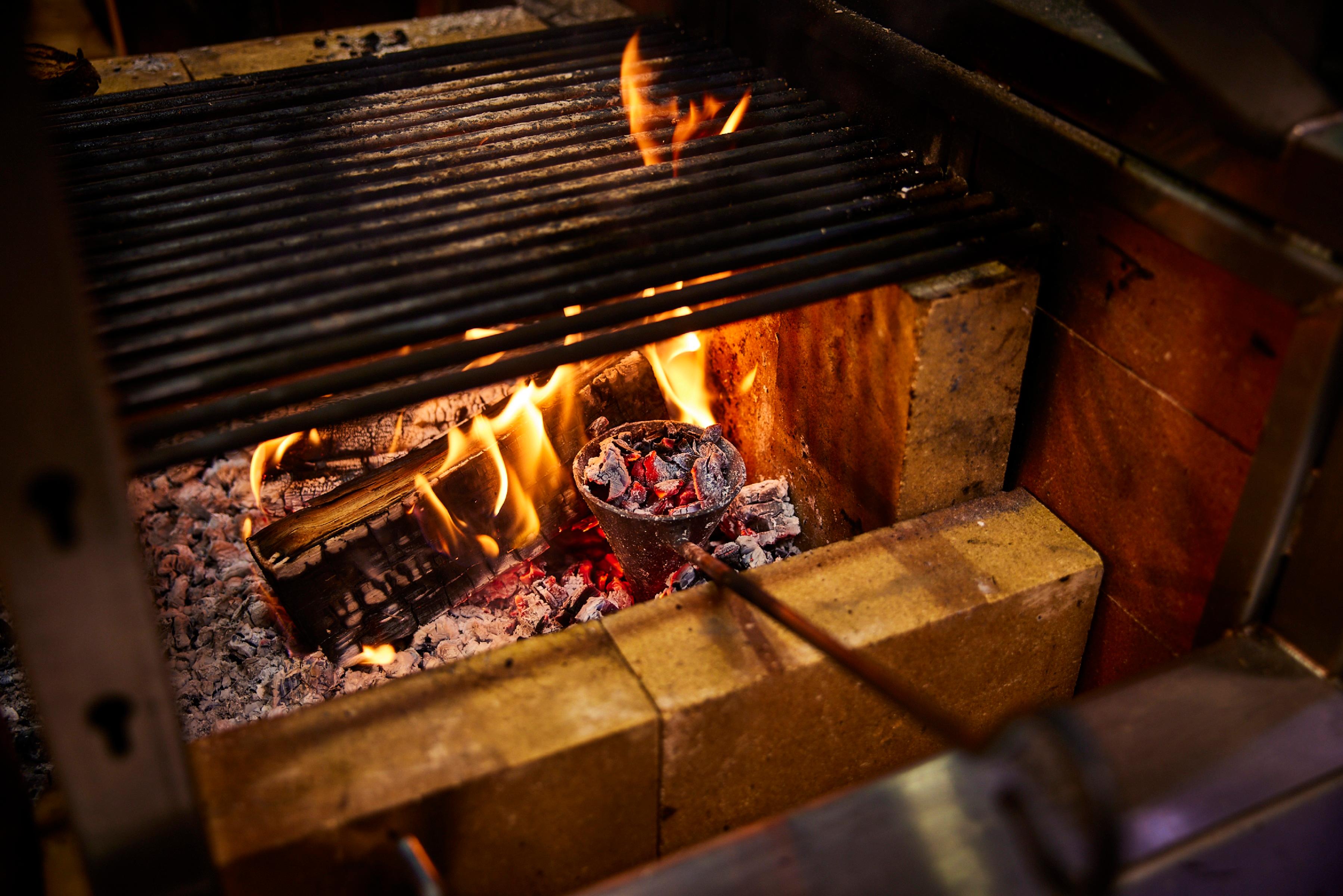 Great Scotland Yard Hotel London, England — Great Scotland Yard Hotel London - Ekstedt at The Yard - Firepit