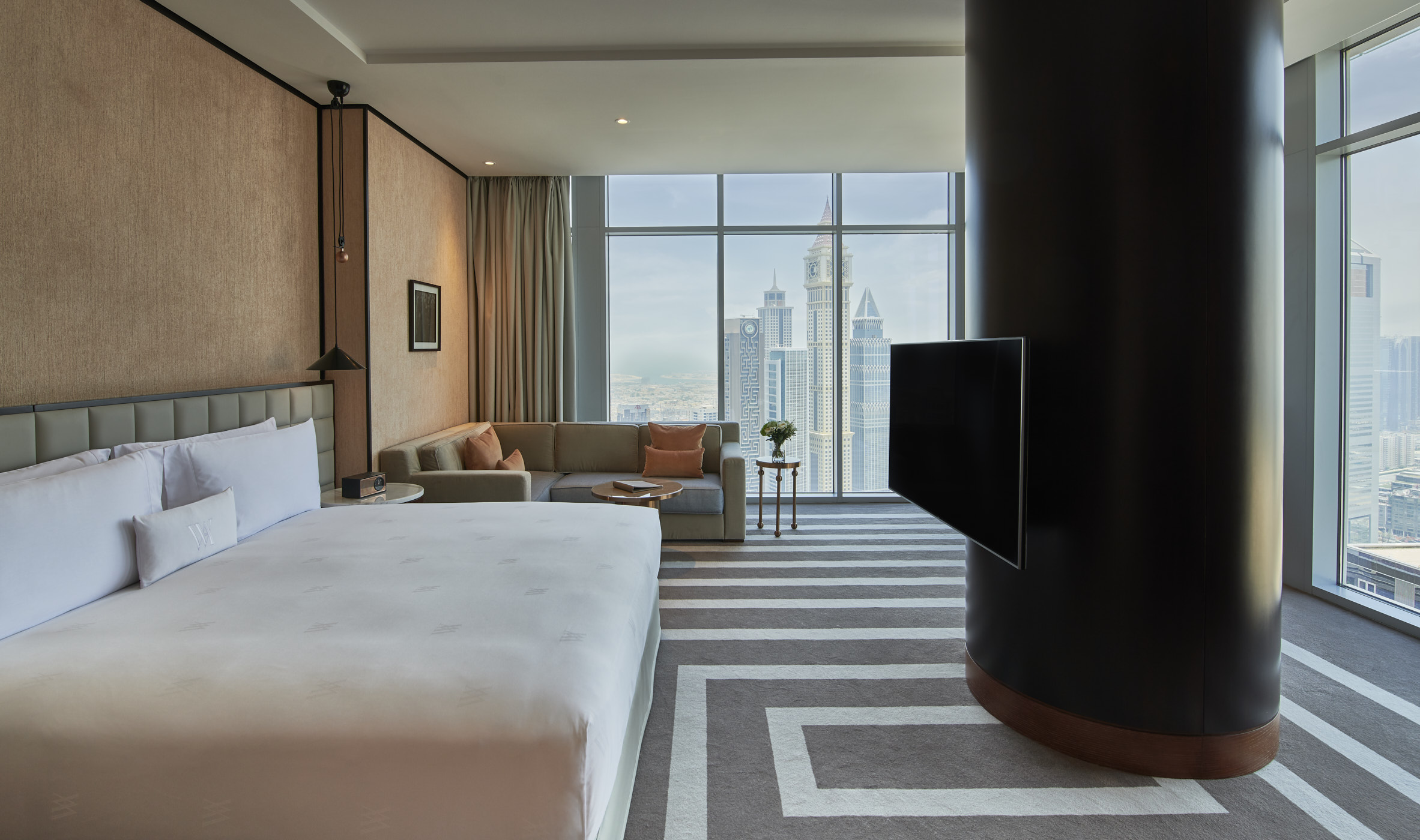 King Corner Room with Skyline View