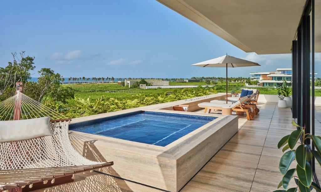 Caroline Astor Suite, 1 King, Ocean View, Corner Room, Terrace