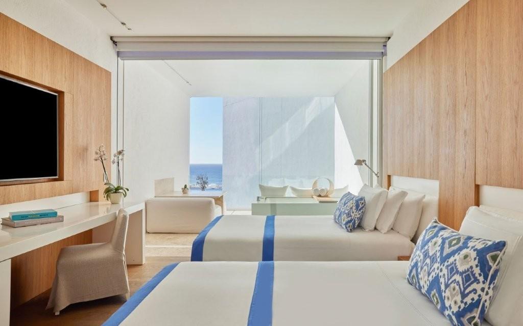 Partial Ocean View Two Double Beds