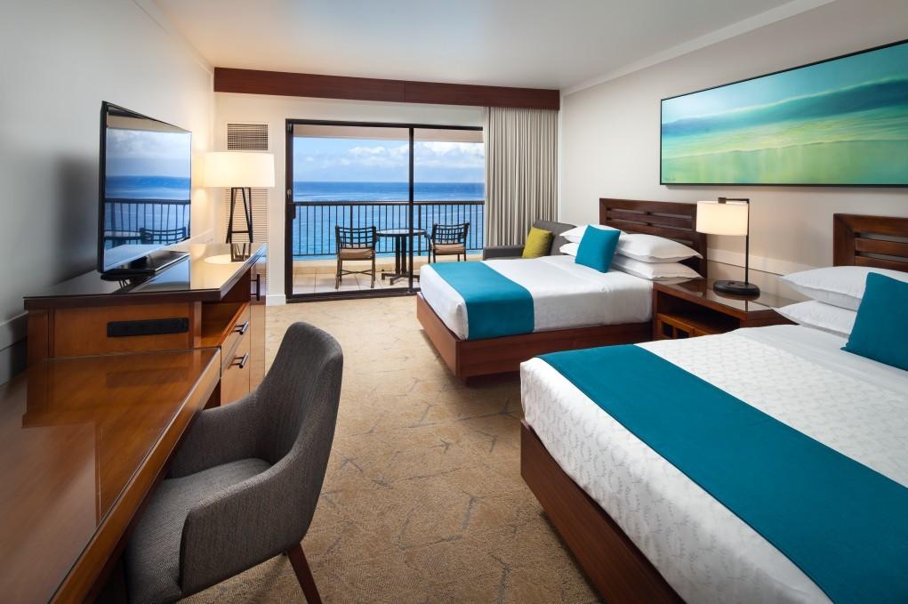 Moana Oceanfront Lanai - Two Doubles