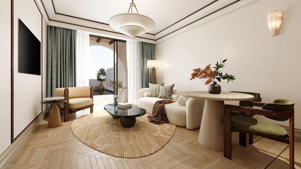 One-Bedroom Suites (Max 3–4 Guests)