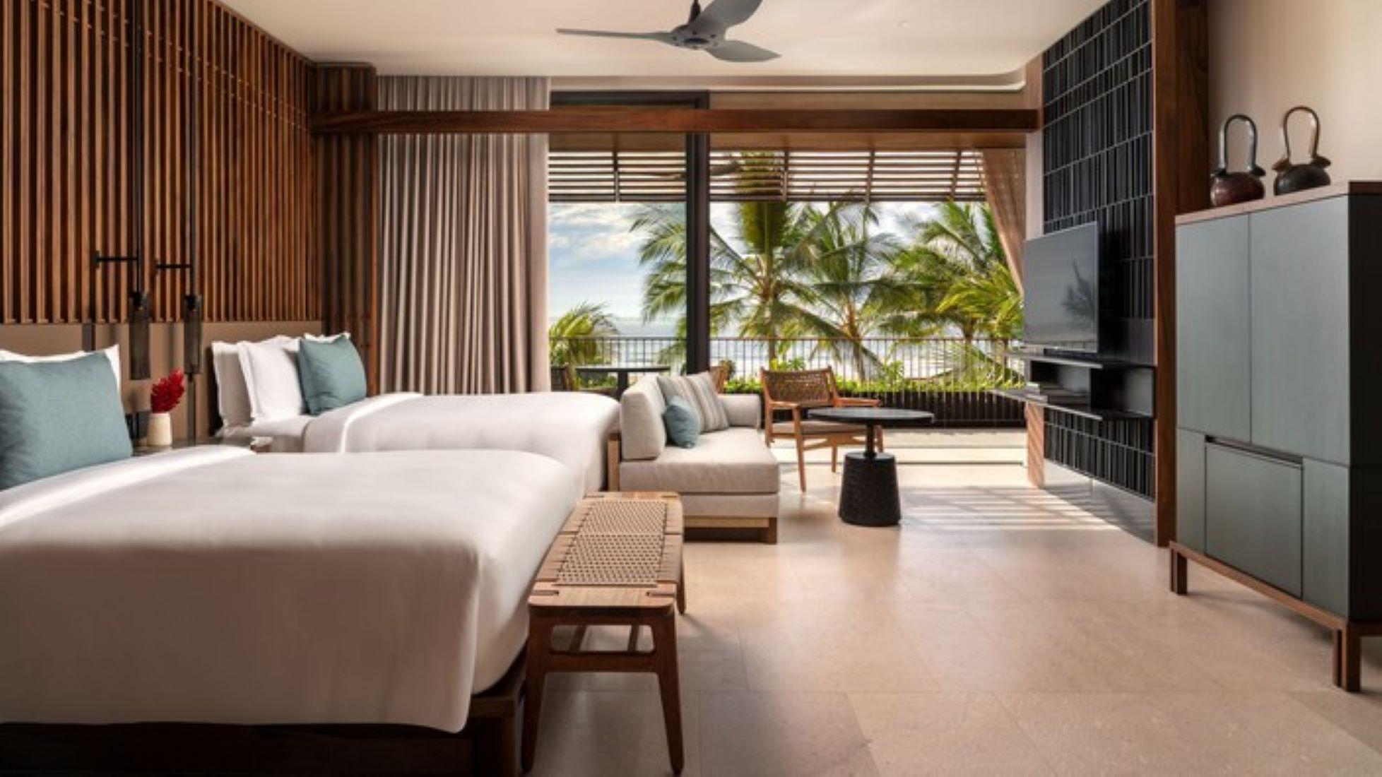 Beach Front Terrace – Guest Room, Two Queen beds
