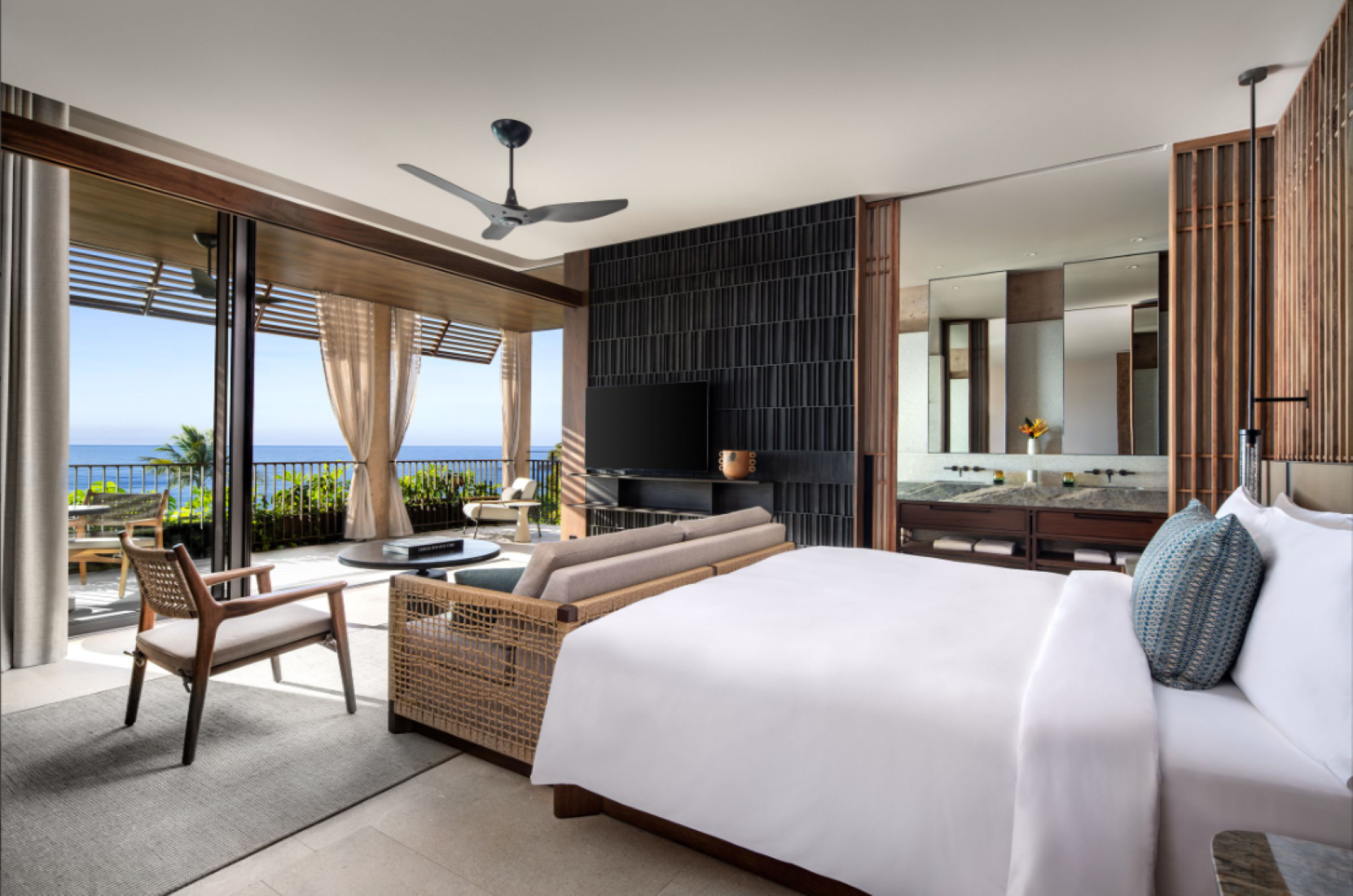 Ocean View Terrace – Guest Room, 1 King Bed + Sofa Bed