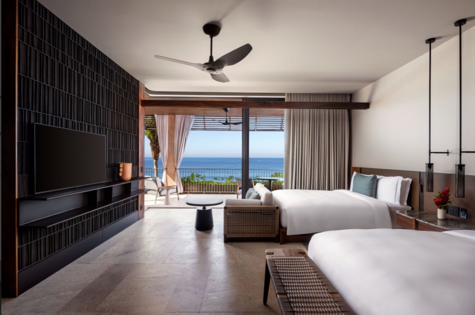 Ocean View Terrace – Guest Room, Two Queens
