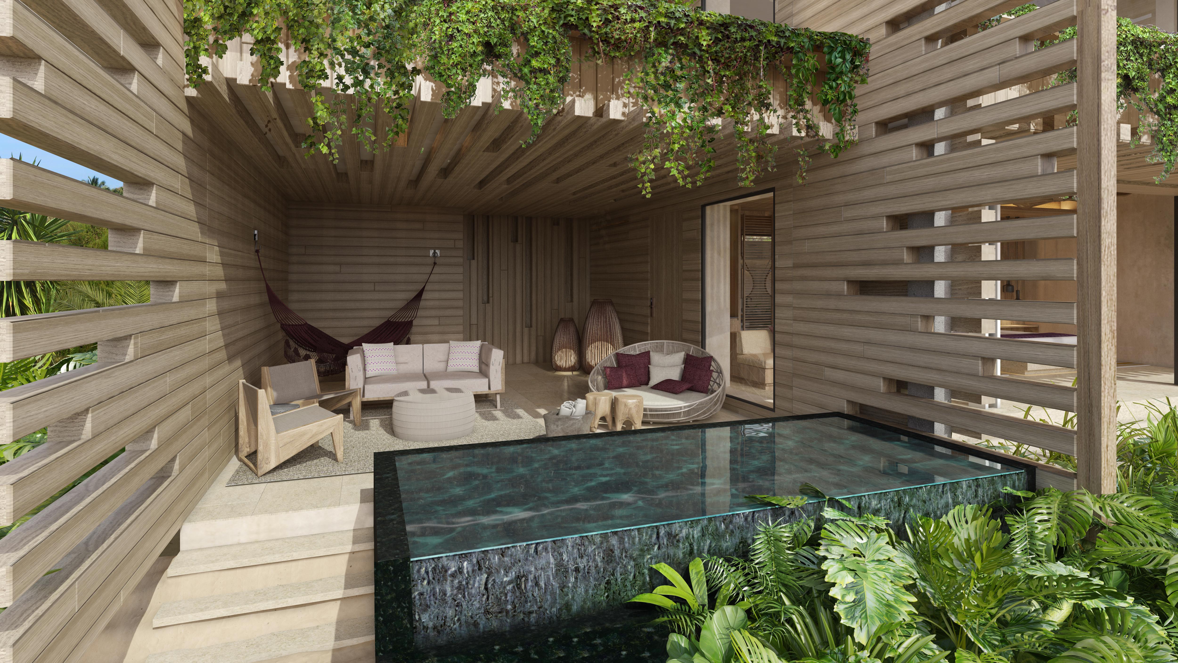 Beachfront Terrace Pool Suite King