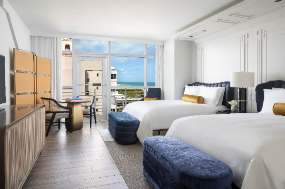 Partial Ocean View Guestroom, 2 Double
