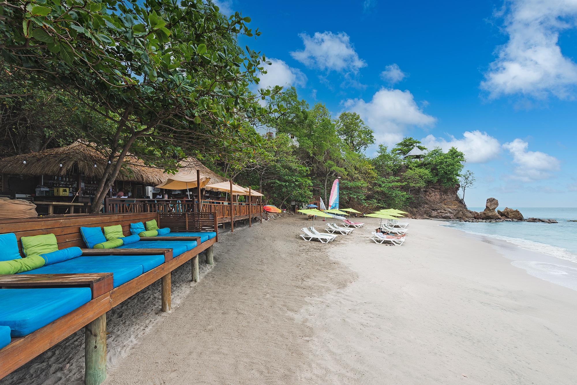 Cap Maison Resort & Spa, St. Lucia — Cap Maison Resort & Spa - The Naked Fisherman and loungers