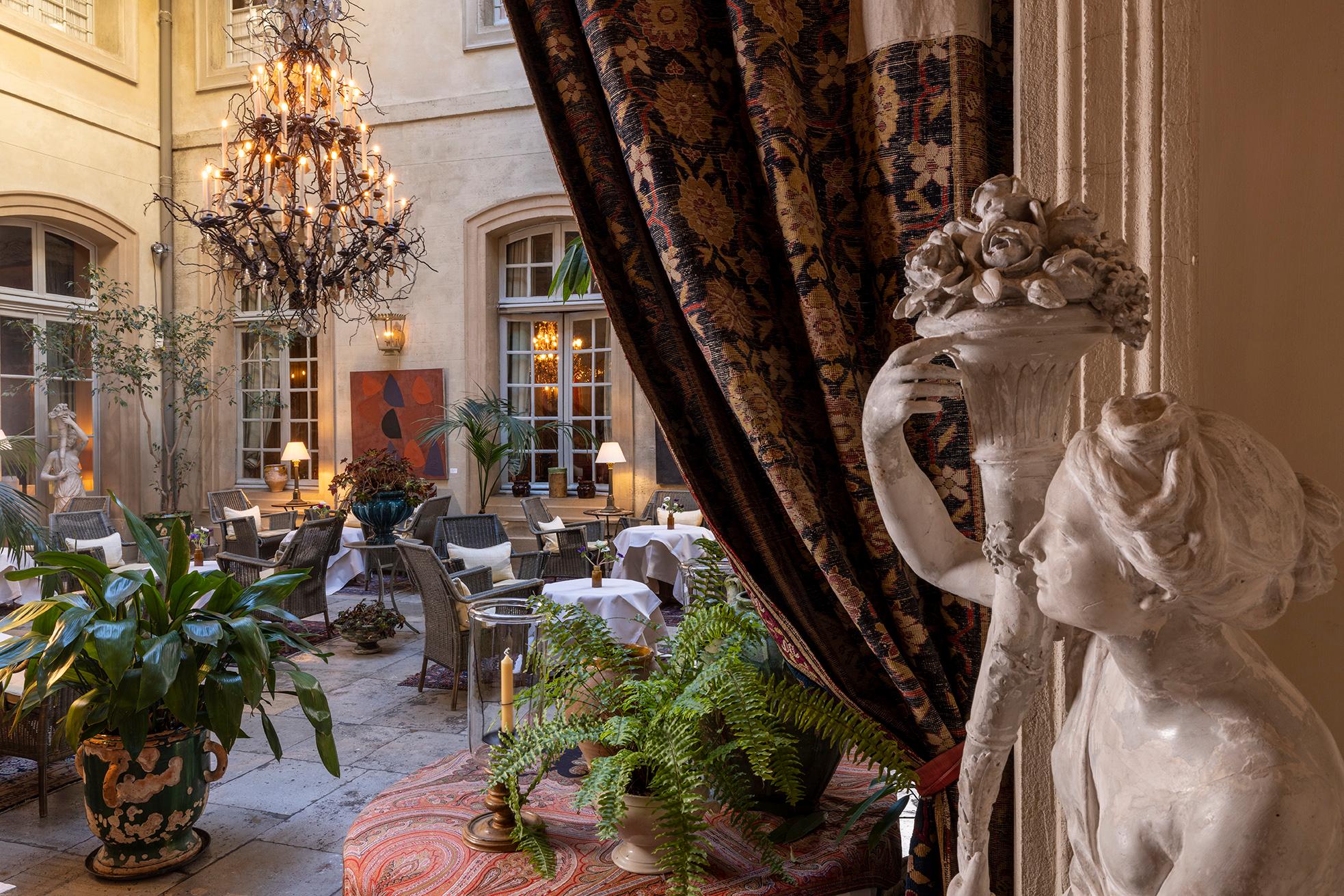 La Mirande, France — La Mirande - La Mirande - Patio - Tea Room