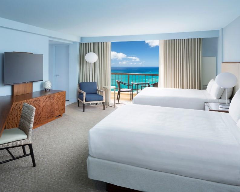 2 Queen Beds, Ocean Front View