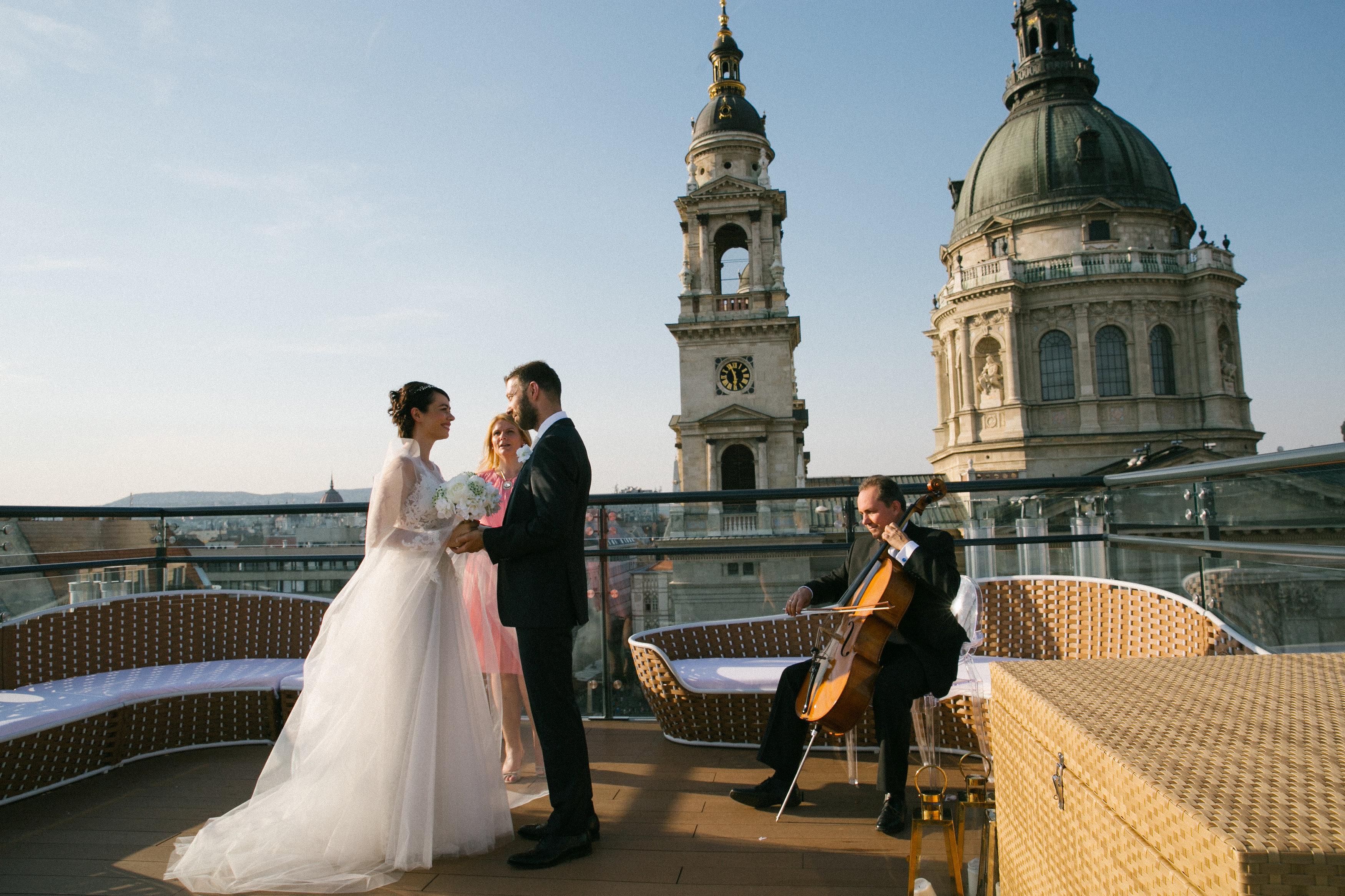 Aria Hotel Budapest, Hungary — Aria Hotel Budapest - Our two Panorama Terraces are nicknamed the Love Nests for good reason! Couples love to go there to enjoy the view, and many a proposal and wedding vow has been made there since our opening in March. Ch