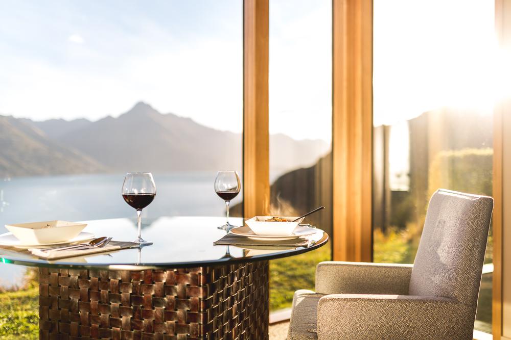 Azur Lodge, New Zealand — Azur Lodge - Enjoy an in-villa dining experience overlooking the outstanding views