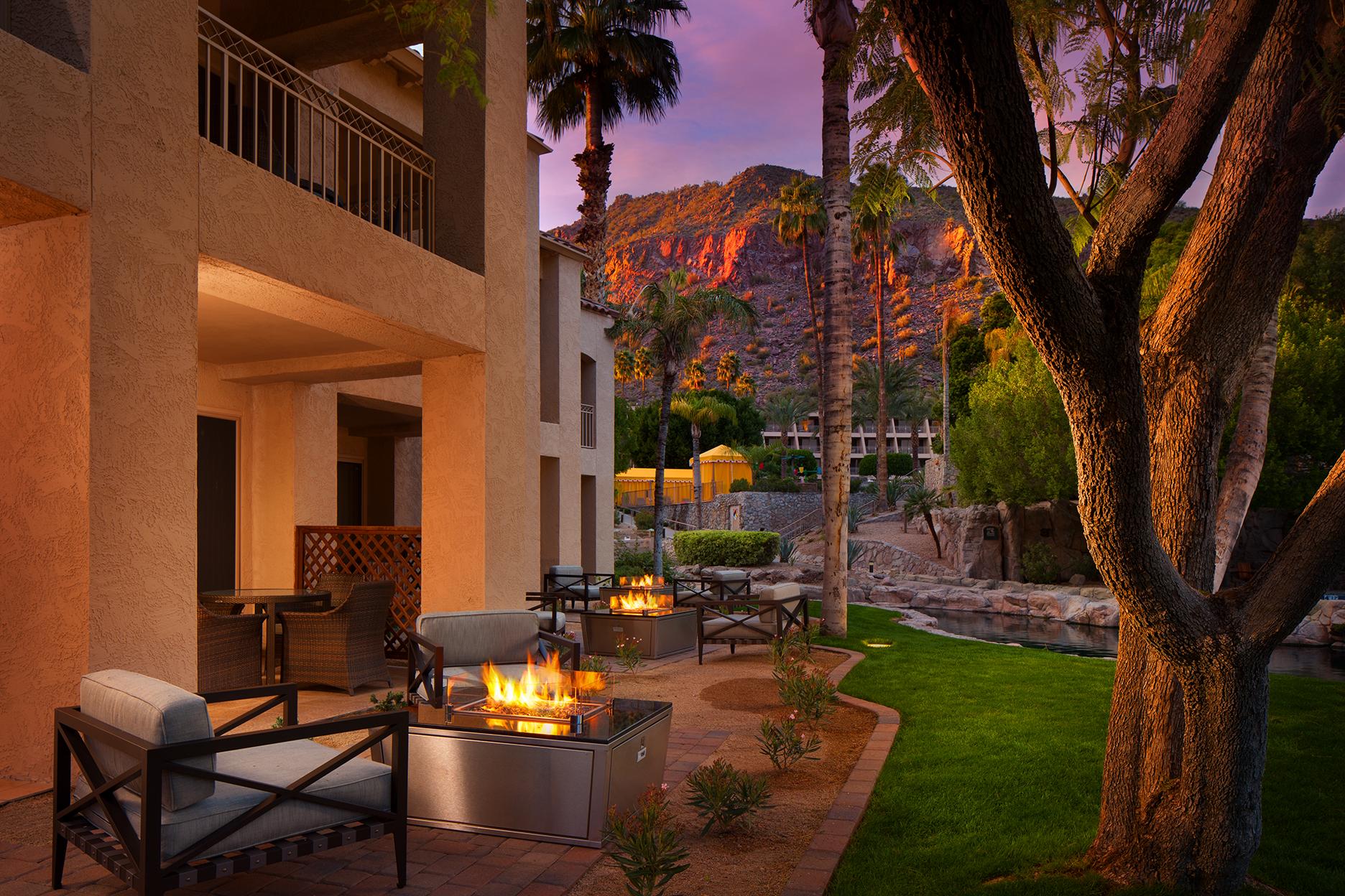 Casita Fire Table Guestroom