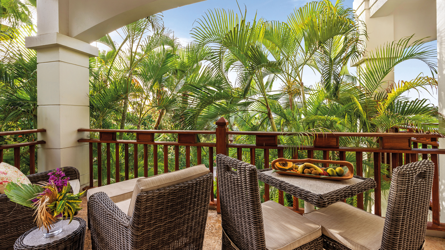 King Garden View, Private Balcony