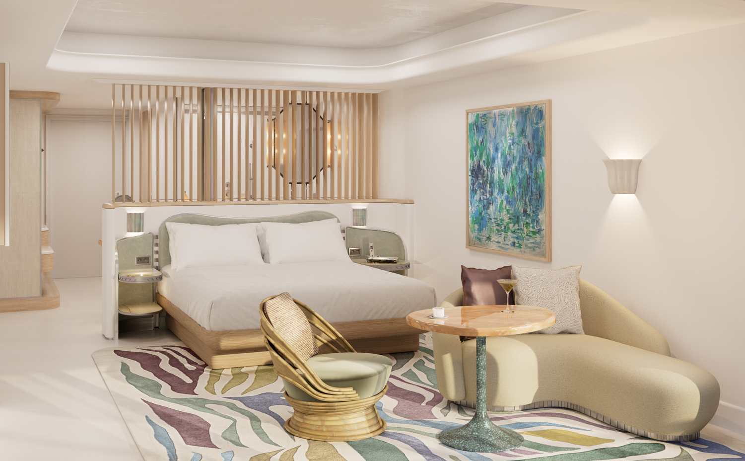 1 King Bed Sea View