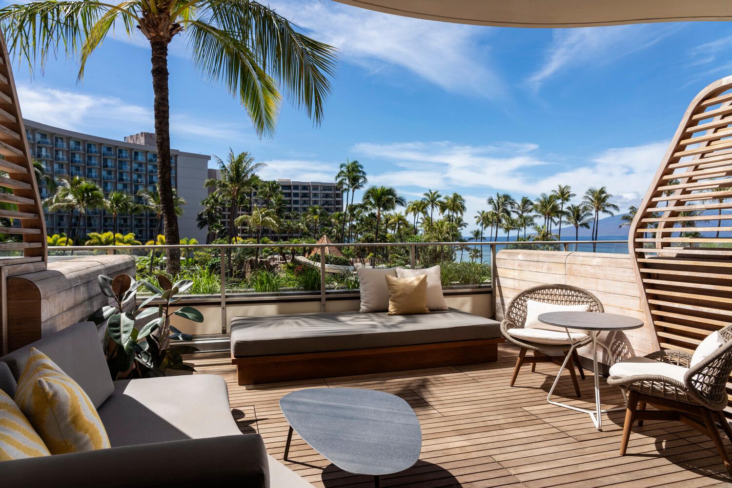 Hōkūpaʻa Extended Lanai, Guest room, Partial Ocean view, The Lanai Access